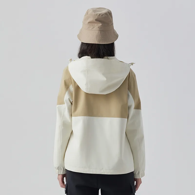 Tectop Windbreaker Jacket Unisex Fragrant Moon White/Dark Khaki-1