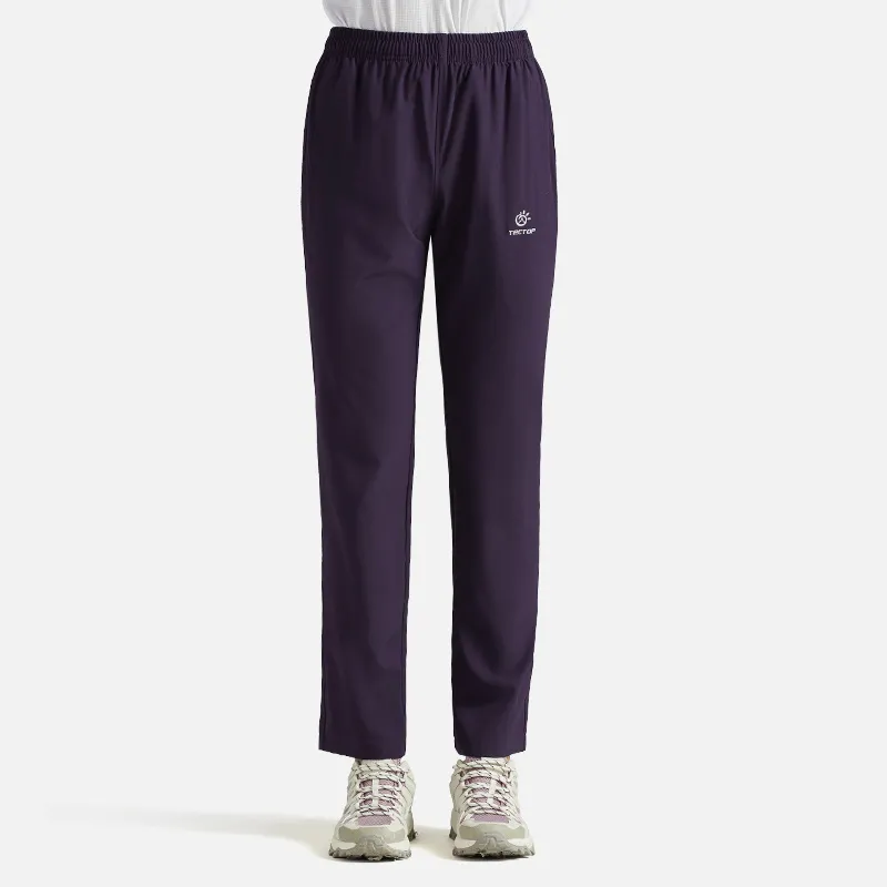Tectop Casual Pants Women's Dark Reddish Purple-2