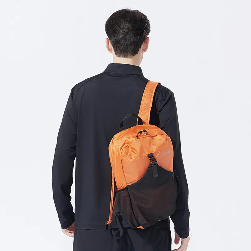 Tectop Nylon Mountaineering Backpack Regular Unisex Orange/Black-3