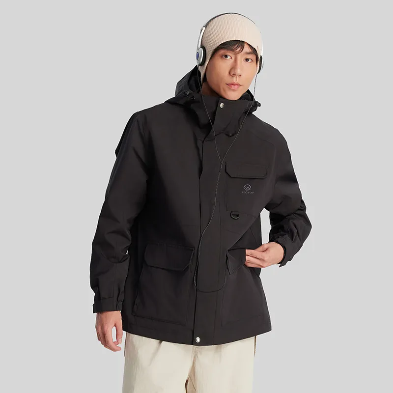 Tectop Waterproof And Windproof To Keep Warm Windbreaker Jacket Unisex-3