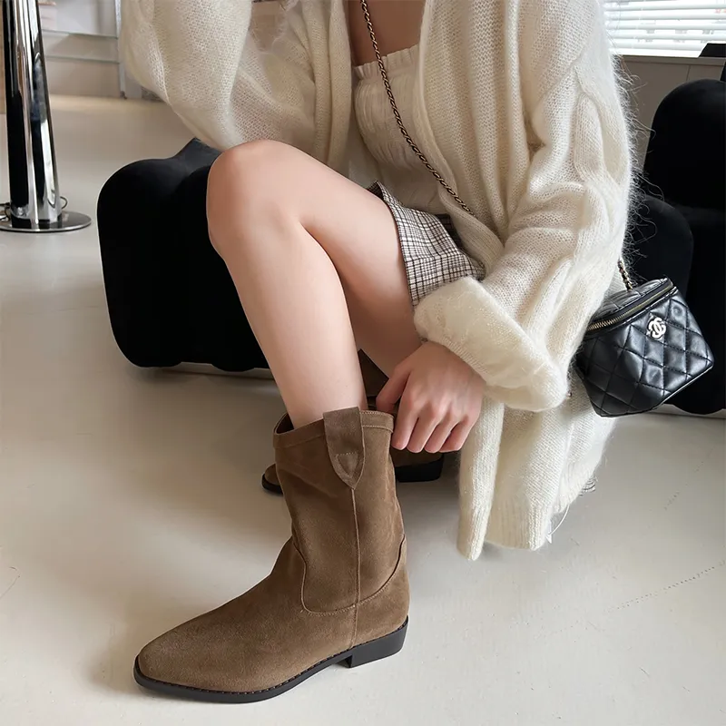 Uncle's House Ankle Boots 3cm Women's-1