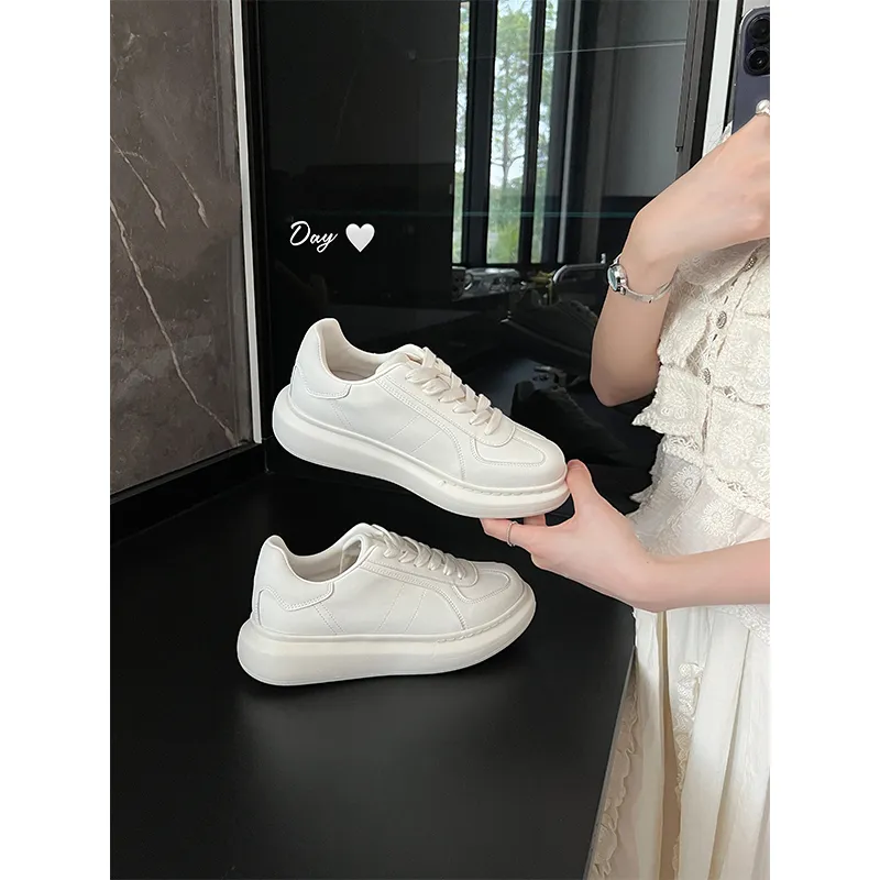 Uncle's House Low Top Skateboard Shoes Women's White-2