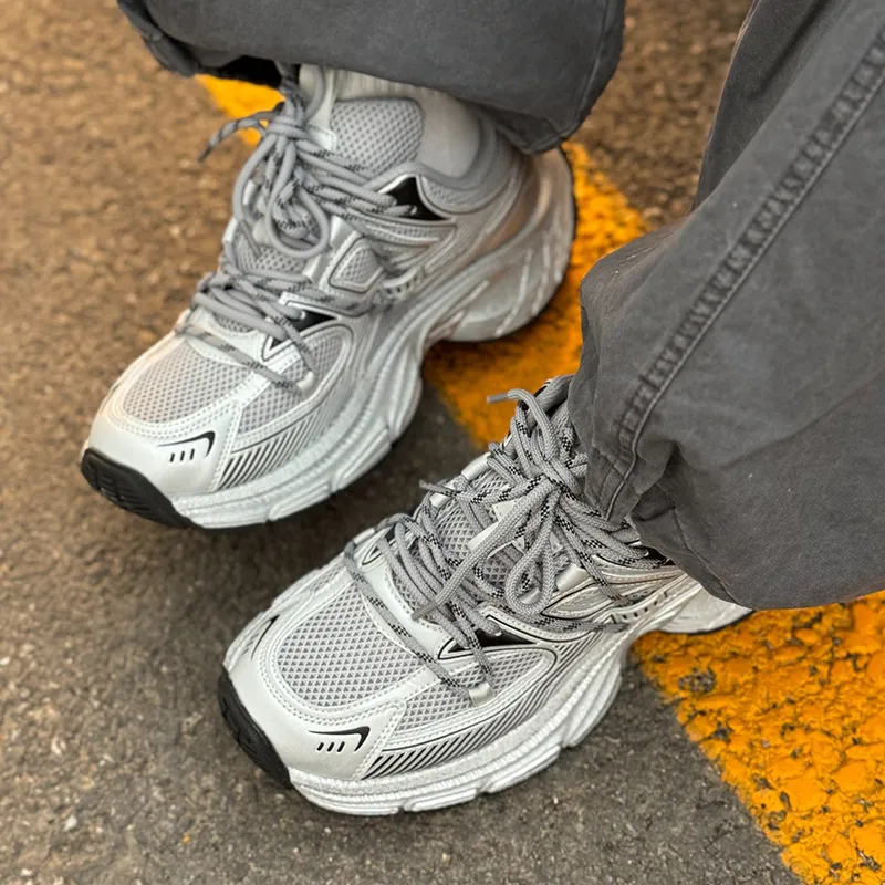 Stateof Stars Shock Absorbing, Non Slip, Wear Resistant, Breathable And Lightweight Low Top Chunky Sneakers Unisex-6