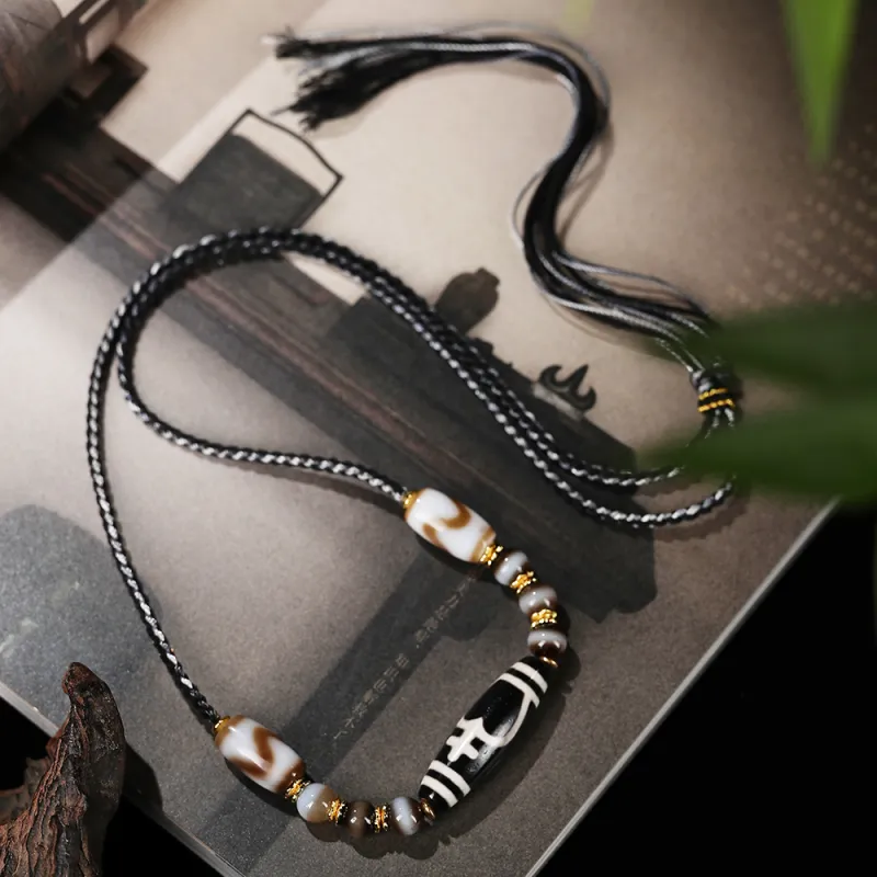 Murmur Agate Jade Necklaces Unisex-4