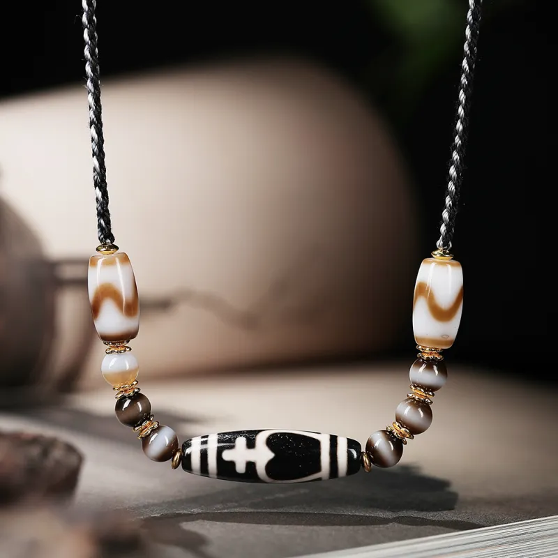 Murmur Agate Jade Necklaces Unisex-2