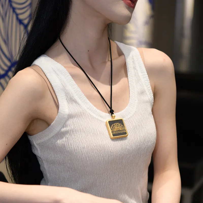 Murmur Copper Alloy Necklaces Unisex-5