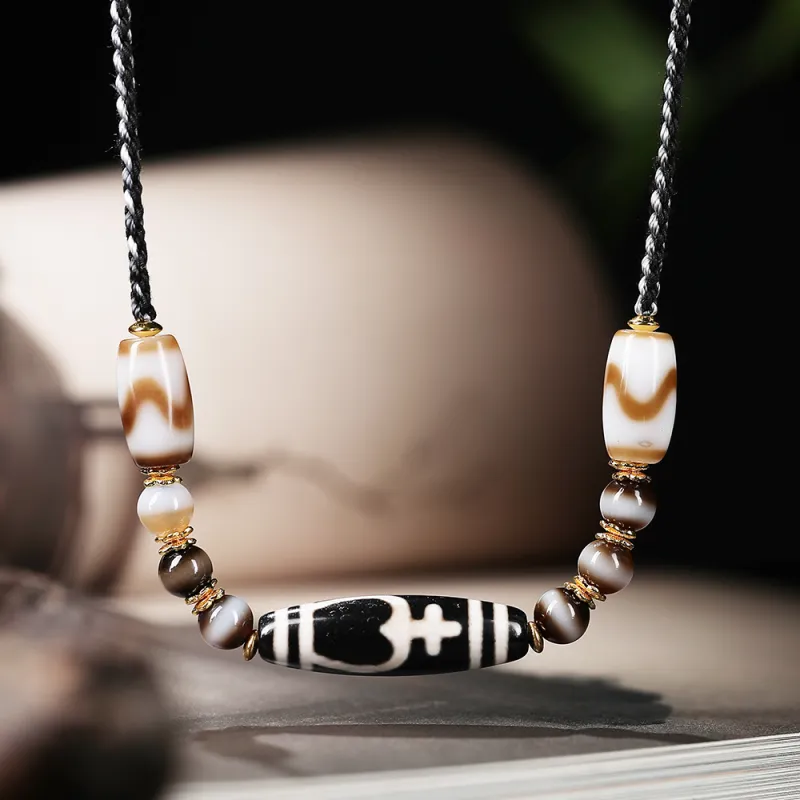 Murmur Agate Jade Necklaces Unisex-1