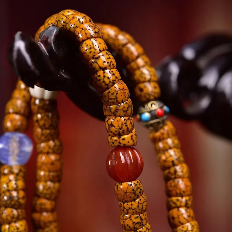Murmur Star Moon Bodhi Seeds Bead Chain Unisex-3