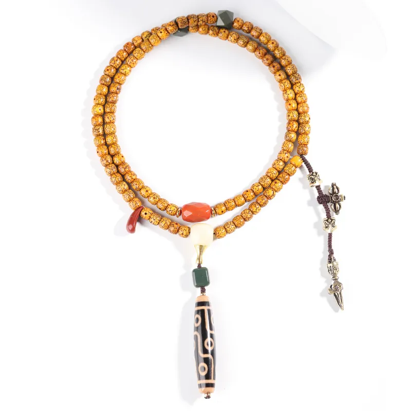 Murmur Star Moon Bodhi Seeds Necklaces Unisex-4