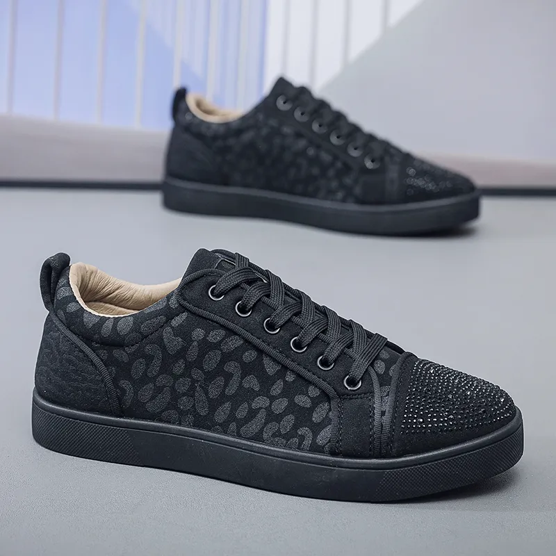 VANSSI Slip Resistant, Abrasion Resistant, Lightweight, Breathable Low Top Skateboard Shoes Men's Black-2