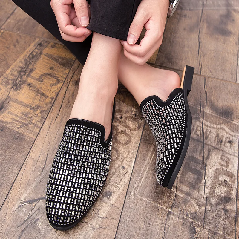 VANSSI Closed Toe Slippers Men's-4