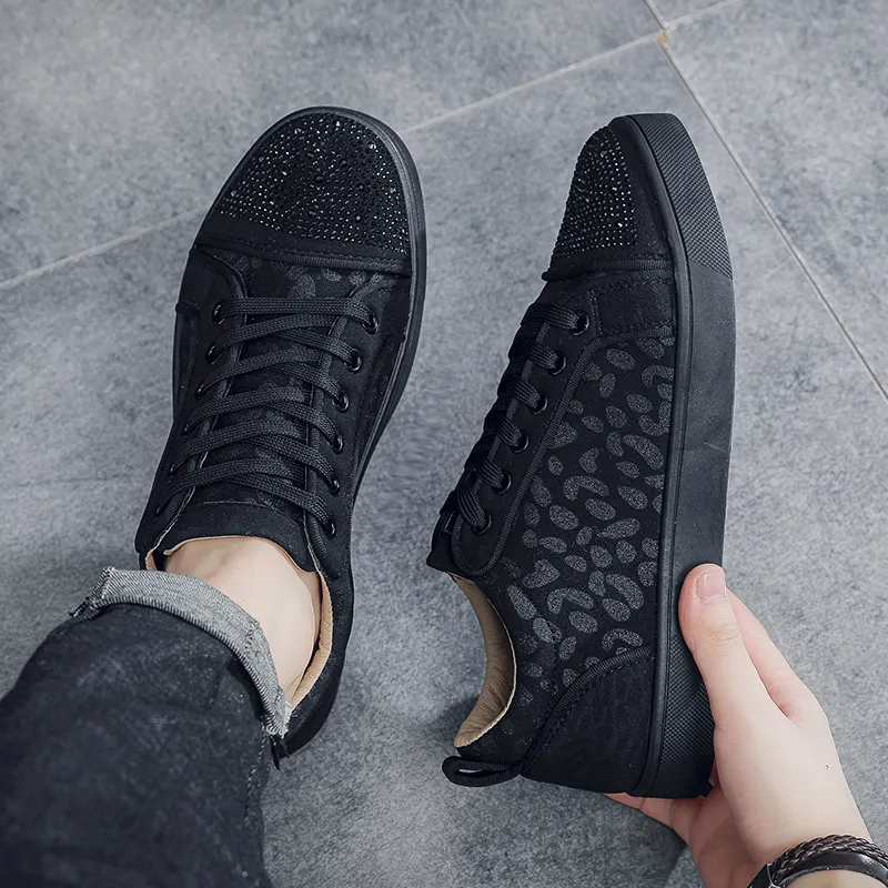 VANSSI Slip Resistant, Abrasion Resistant, Lightweight, Breathable Low Top Skateboard Shoes Men's Black-4