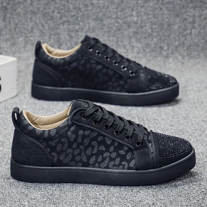 VANSSI Slip Resistant, Abrasion Resistant, Lightweight, Breathable Low Top Skateboard Shoes Men's Black-3