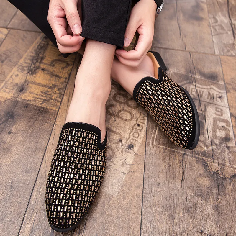 VANSSI Closed Toe Slippers Men's-13