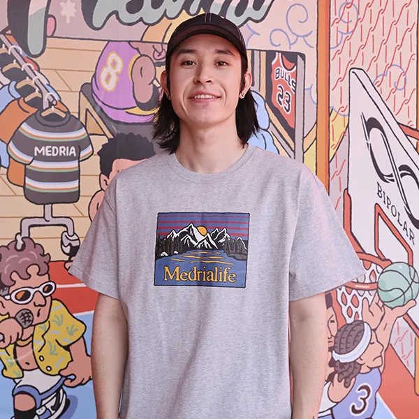 MEDRIA T-Shirt Unisex Heather Gray-2