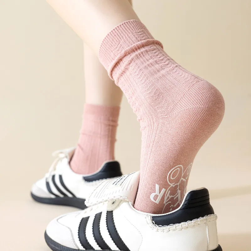 AUGUST Mid Calf Socks Women's 4 Pack-11