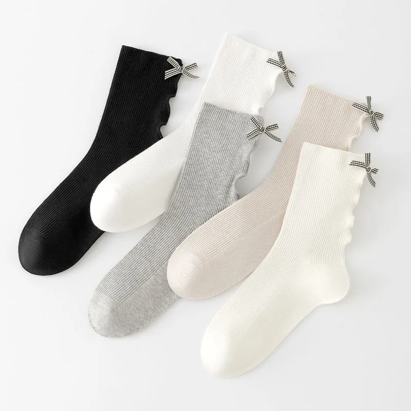 AUGUST Mid Calf Socks Women's 5 Pack Mix And Match-5