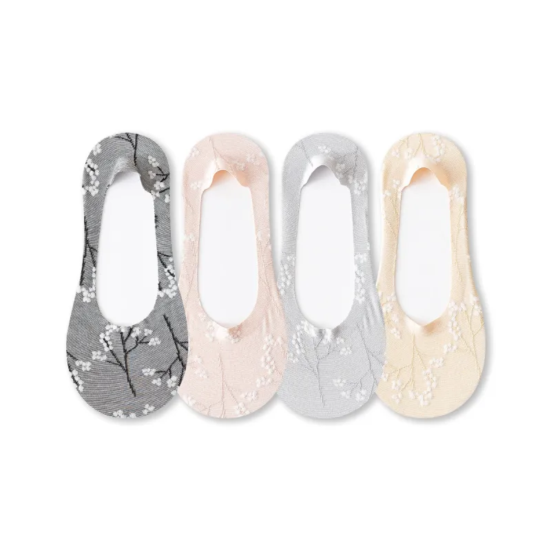 AUGUST No Show Socks Women's 5 Pack-5