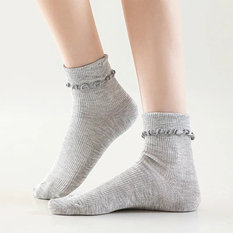 AUGUST Ankle Socks Women's 3 Pack Mixed Color-3