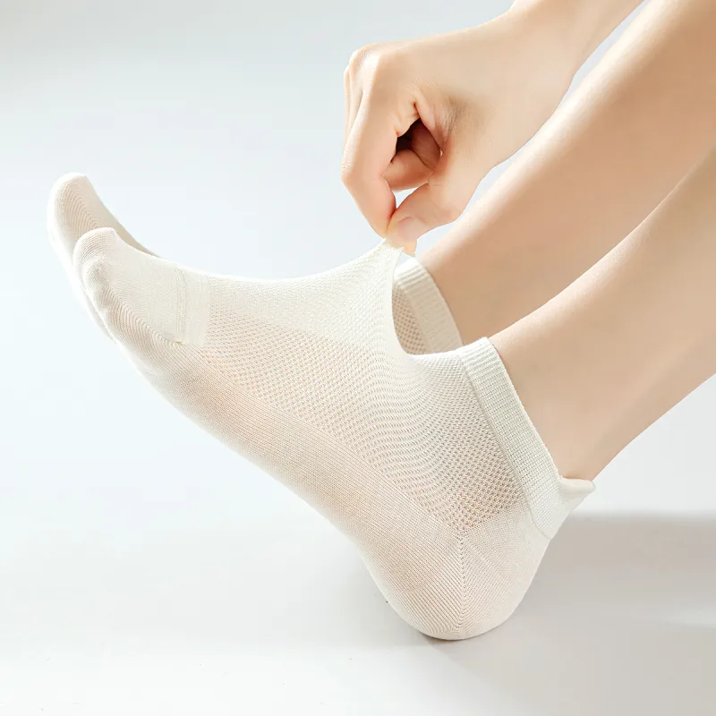 AUGUST Summer No Show Socks Women's 5 Pack-1