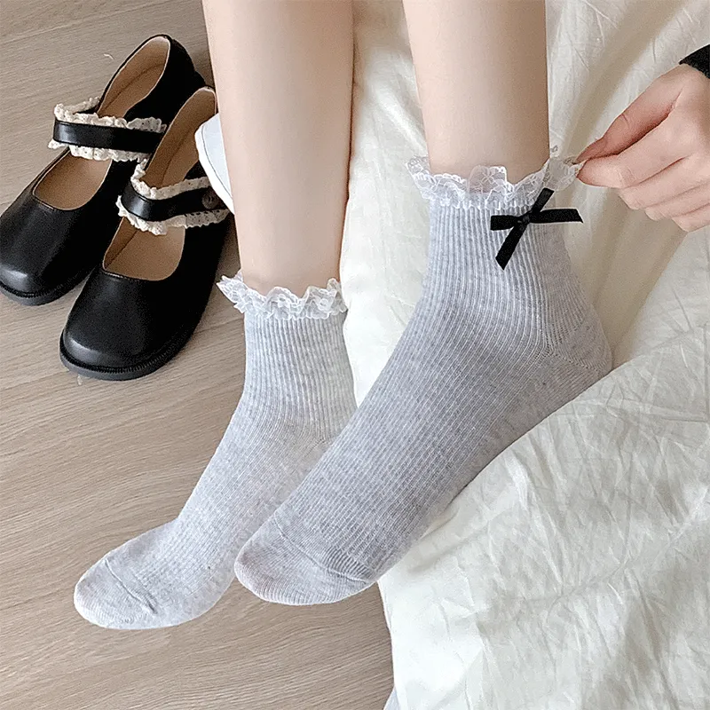 AUGUST Ankle Socks Women's 4 Pack Mixed Color-5