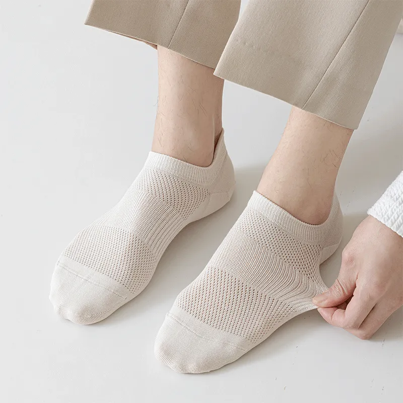 AUGUST No Show Socks Men's 4 Pack-10