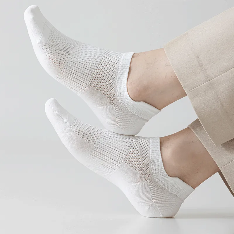 AUGUST No Show Socks Men's 4 Pack-5
