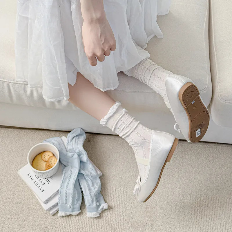 AUGUST Mid Calf Socks Women's 5 Pack-2