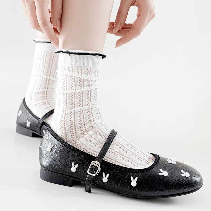 AUGUST Mid-Calf Socks Women's 5 Pack Mixed Color-4