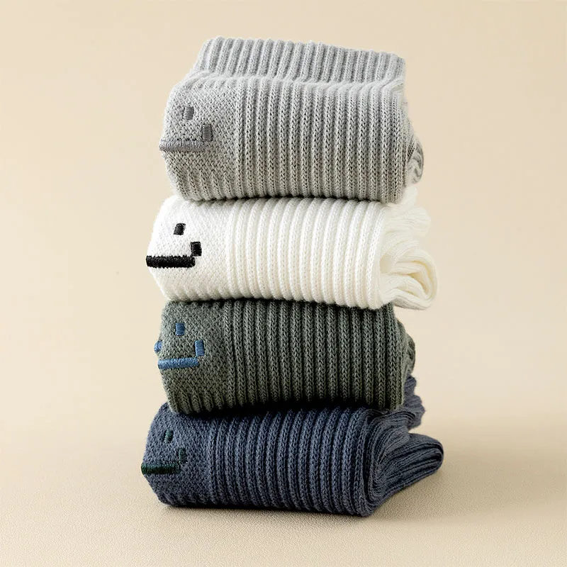 AUGUST Mid Calf Socks Men's 5 Pack Mix And Match-2