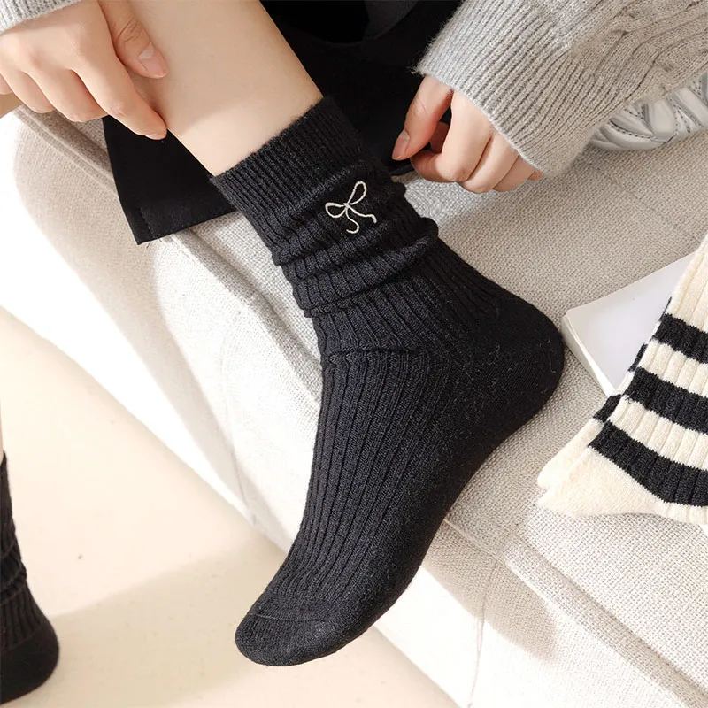 AUGUST Mid Calf Socks Women's 3 Pack-2