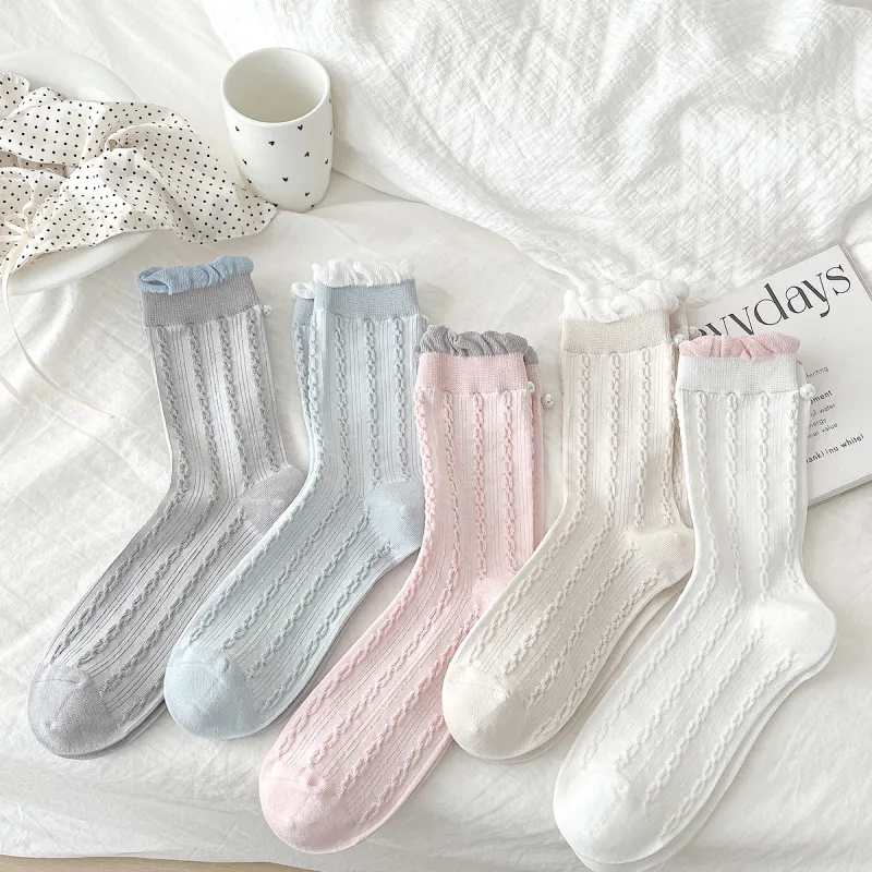 AUGUST Mid Calf Socks Women's 5 Pack-6
