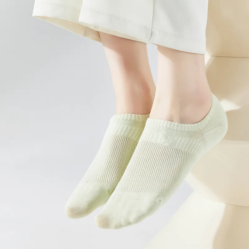 AUGUST No-Show Socks Women's 5 Pairs Mixed Color-2