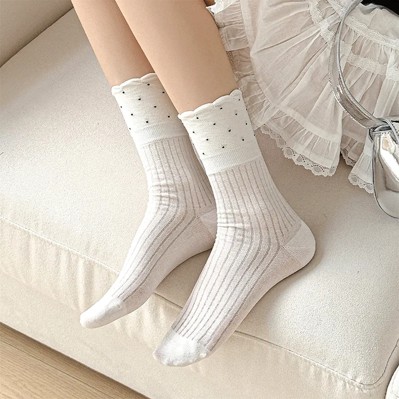 AUGUST Mid-Calf Socks Women's 4 Pack Mix And Match-4