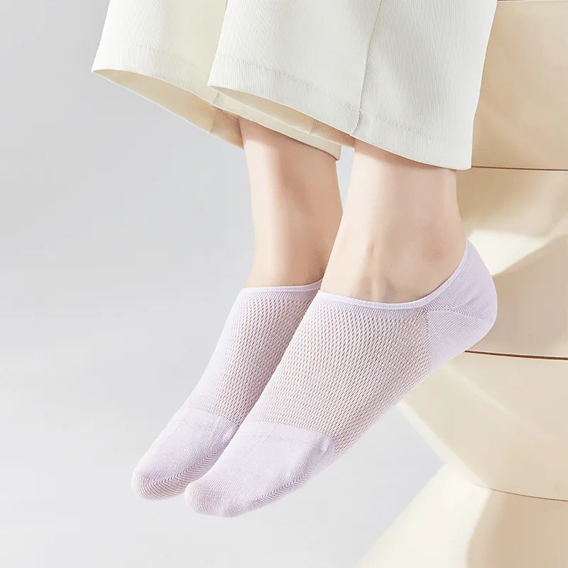 AUGUST No-Show Socks Women's 5 Pack-11