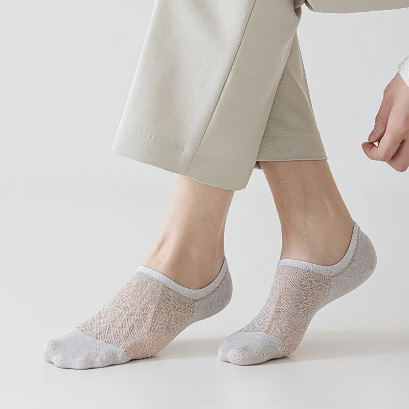 AUGUST No Show Socks Men's 5 Pack-2