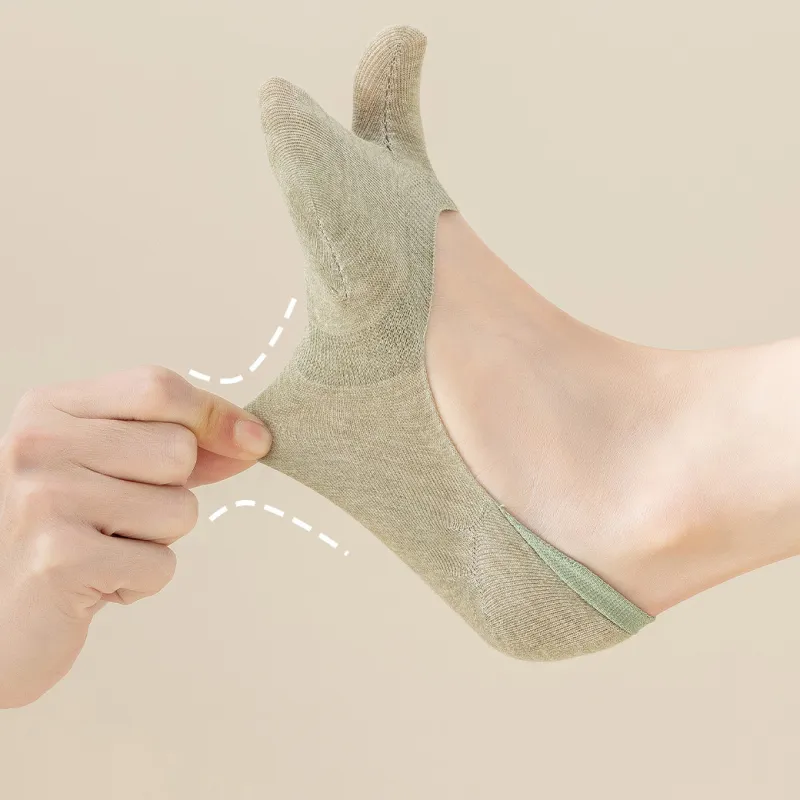AUGUST No Show Socks Women's 5 Pack-3