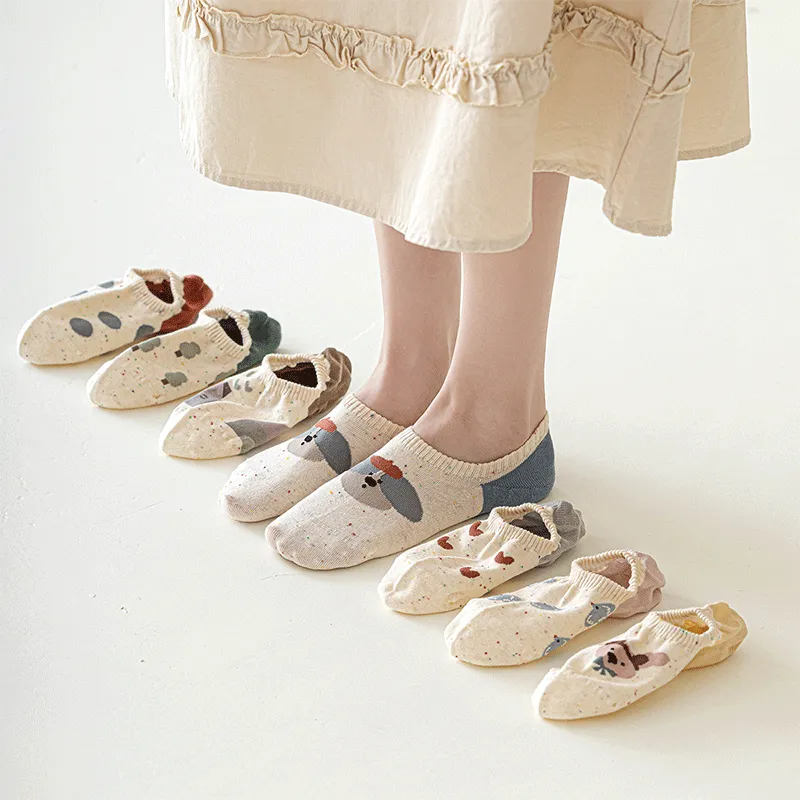 AUGUST No Show Socks Women's 4 Pack-9