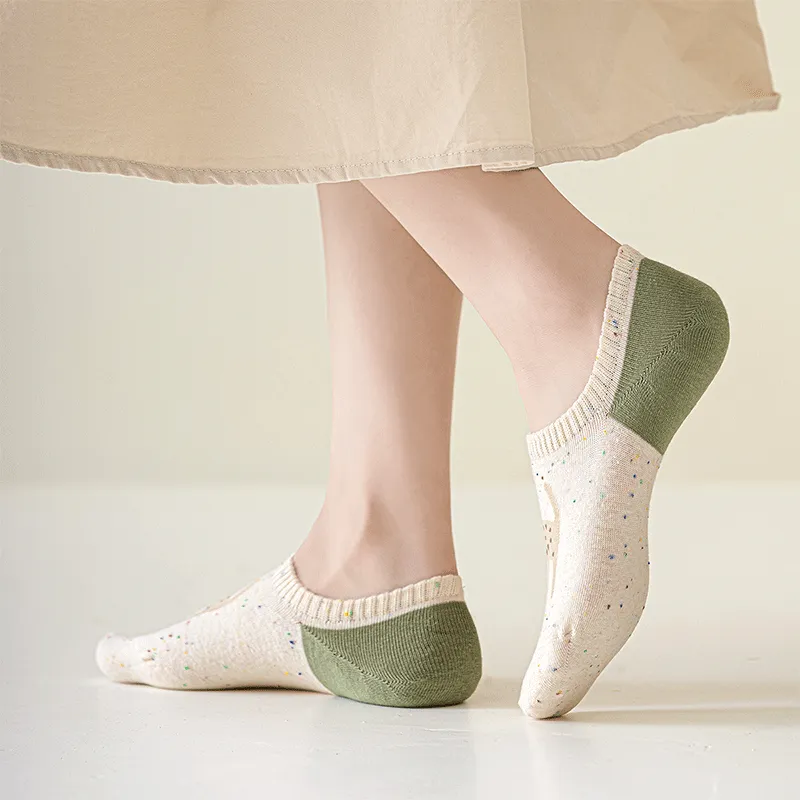 AUGUST No Show Socks Women's 4 Pack-2