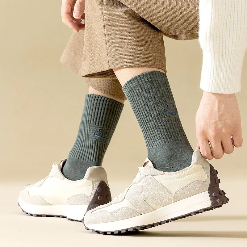 AUGUST Mid Calf Socks Men's 5 Pack Mix And Match-1
