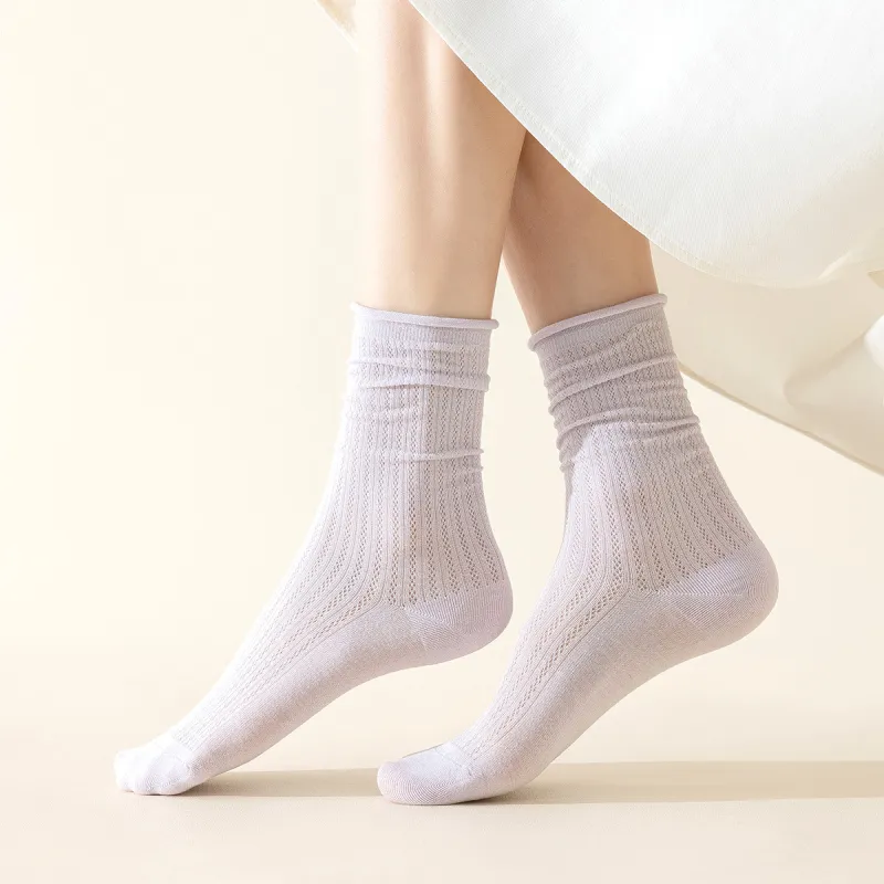 AUGUST Mid Calf Socks Women's 5 Pack-3