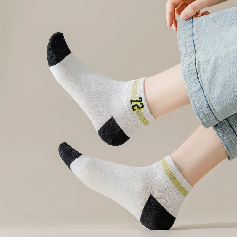 AUGUST Ankle Socks Women's 5 Pack Mixed Color-1
