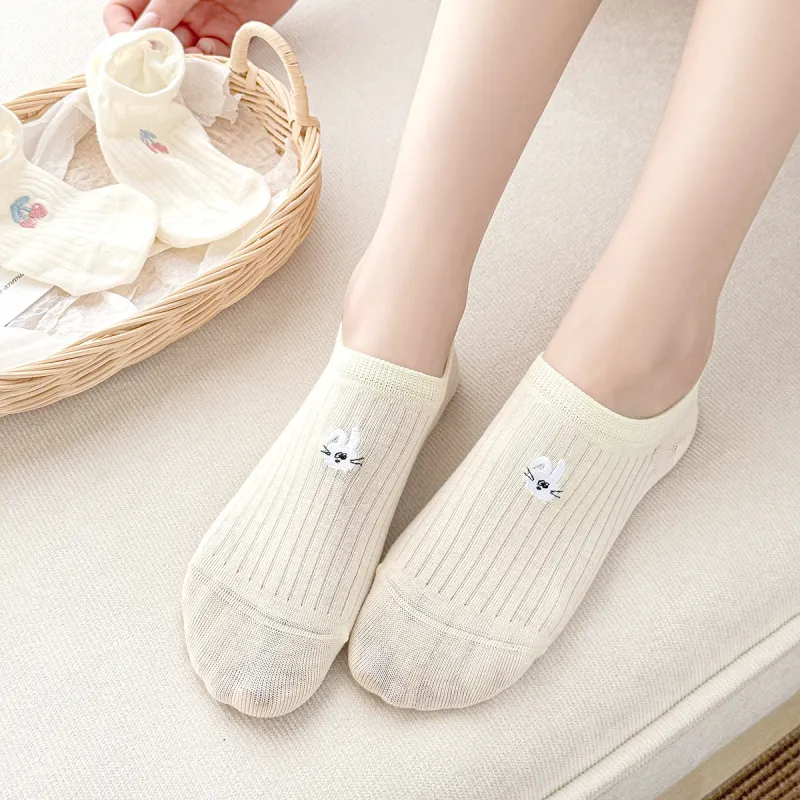 AUGUST No Show Socks Women's 5 Pack-6