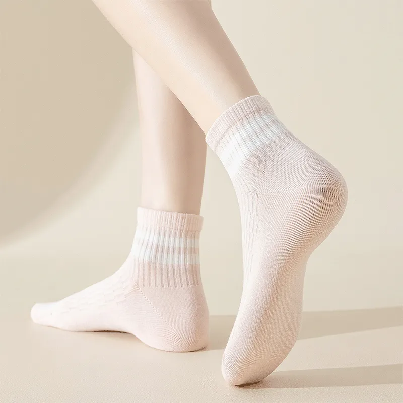 AUGUST Ankle Socks Women's 5 Pack Mix And Match-3