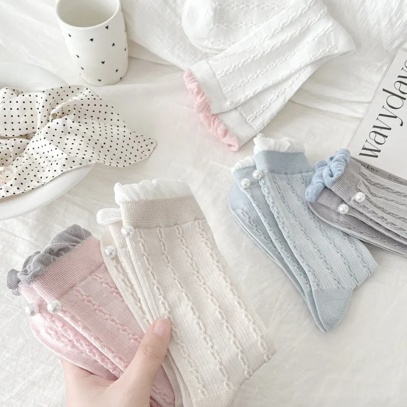 AUGUST Mid Calf Socks Women's 5 Pack-7