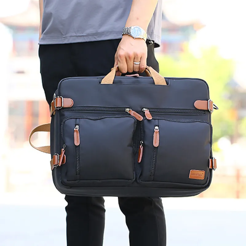 COOLBELL Polyester Backpack Men's Black-2