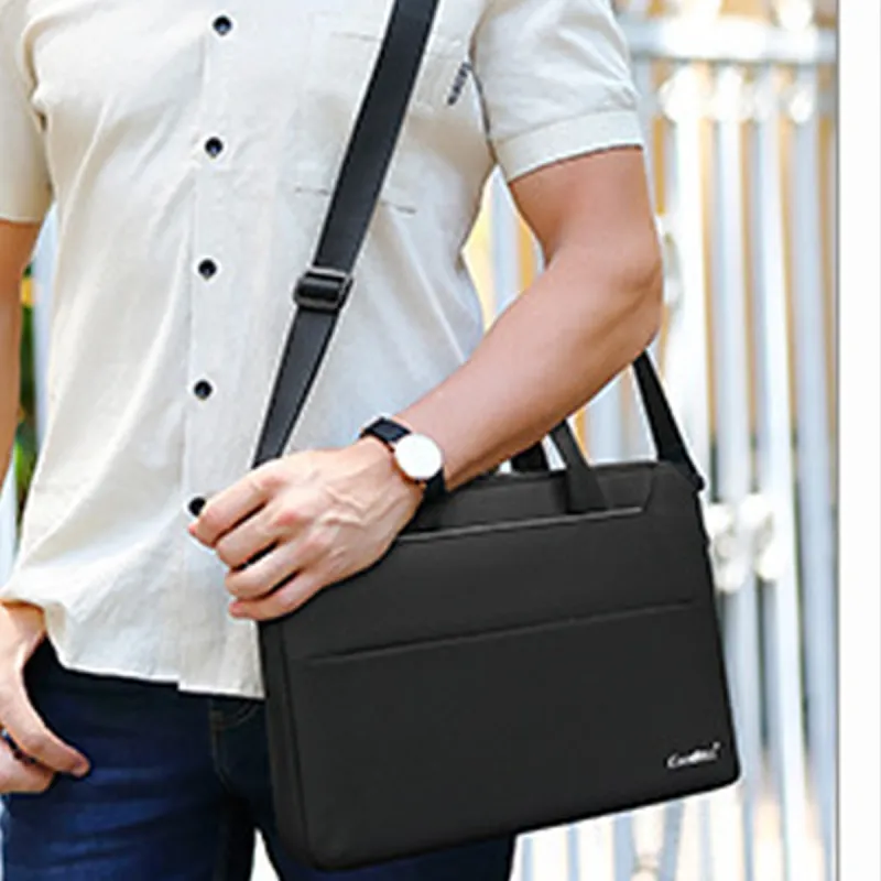 COOLBELL Polyester Briefcase, Shoulder Bag Regular Men's Black-3