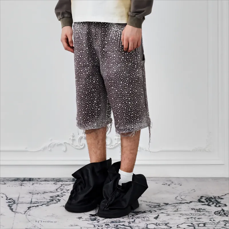 Redial 20k Diamond Shorts in Washed Black – Birth Of Royal Child