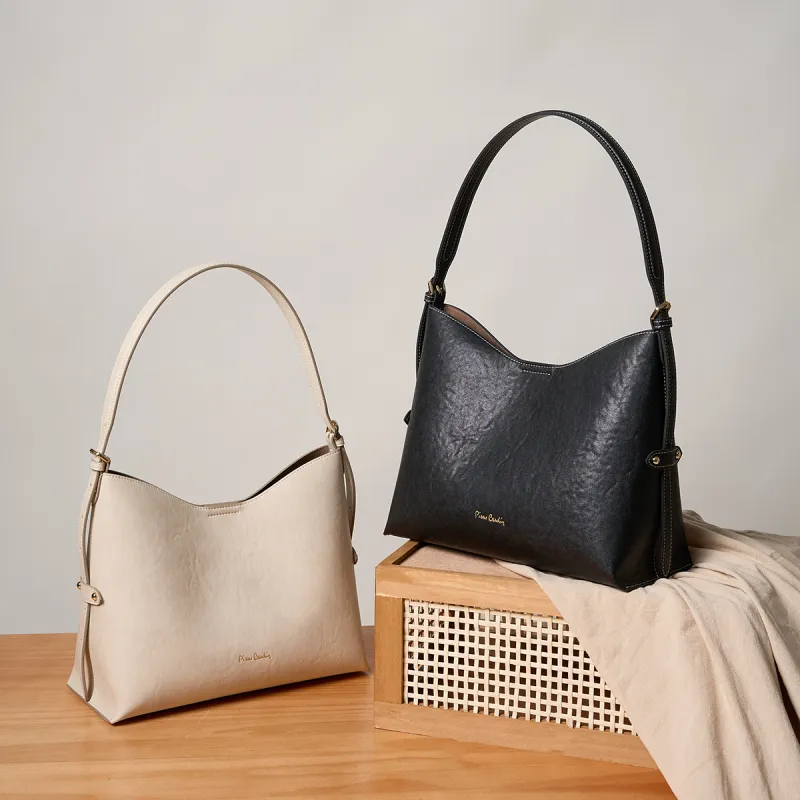 PIERRE CARDIN Split Cow Leather Shoulder Bag, Handbag Women's-4
