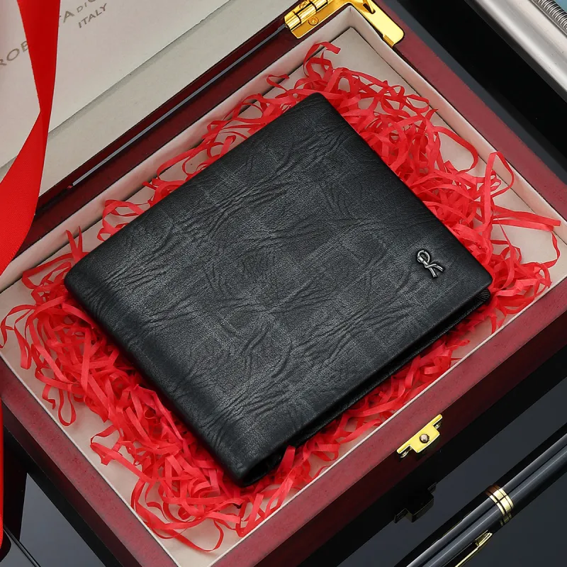 ROBERTA DI CAMERINO Cow Leather Wallet Men's Black-4